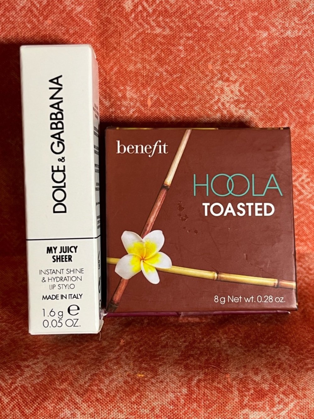 Dolce & Gabbana White Lip Sheer “My 1981” with Hoola Toasted Bronzer